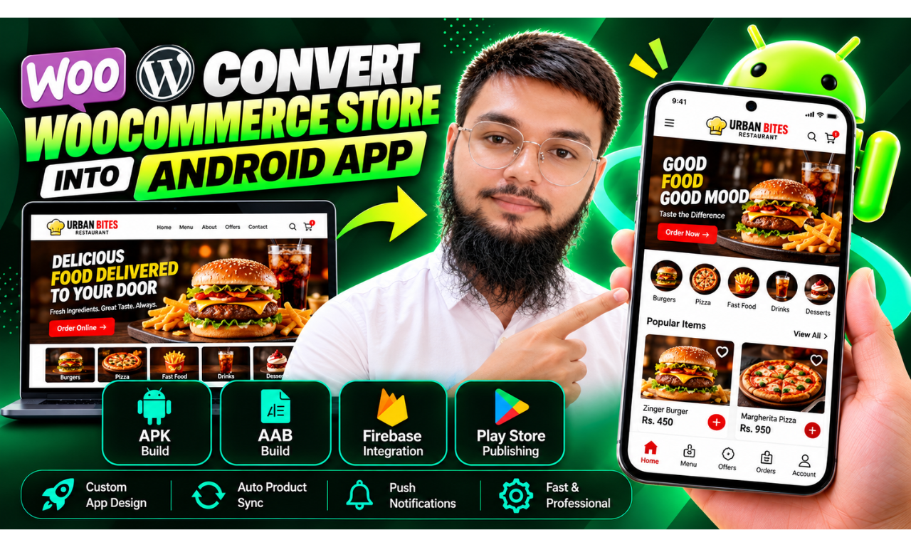 I will convert your WooCommerce store into a professional Android app